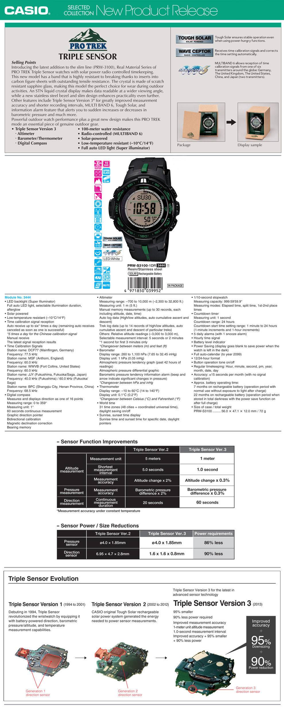 casio prw s3100