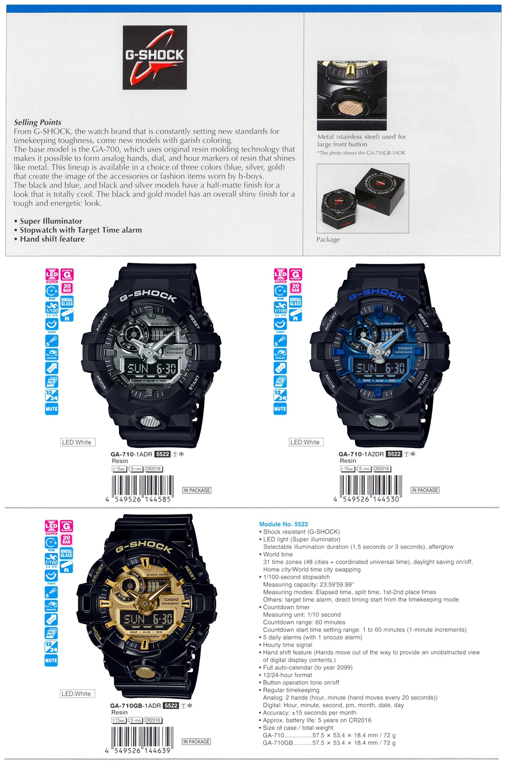 g shock 5522 ga 710