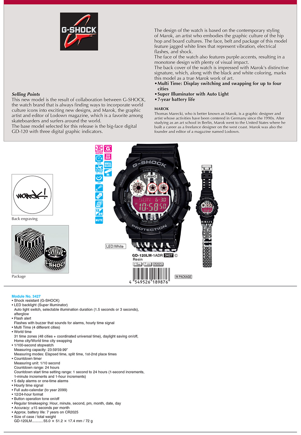 G-SHOCK GD-120LM-1A